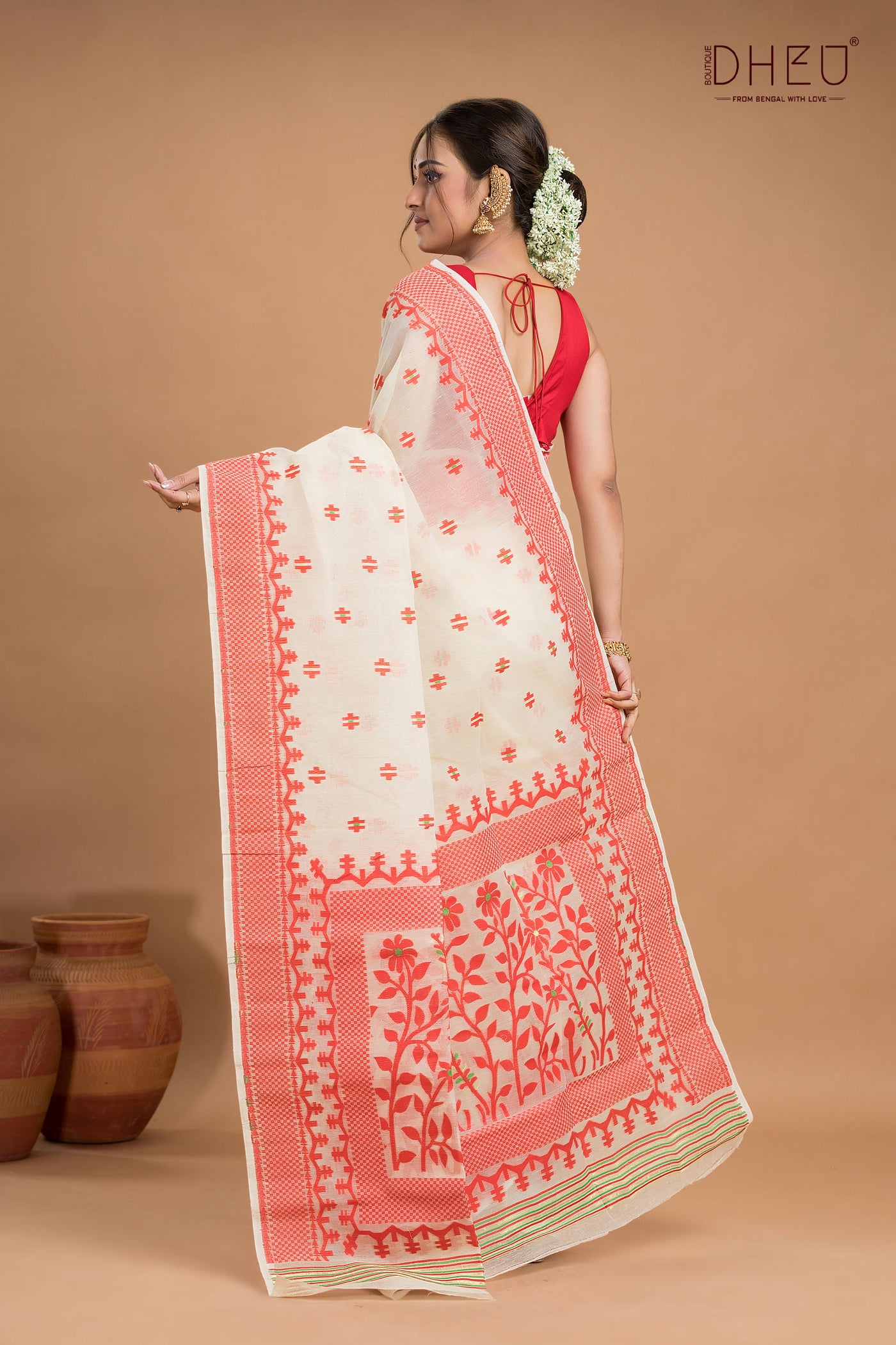 Hard Jamdani Saree