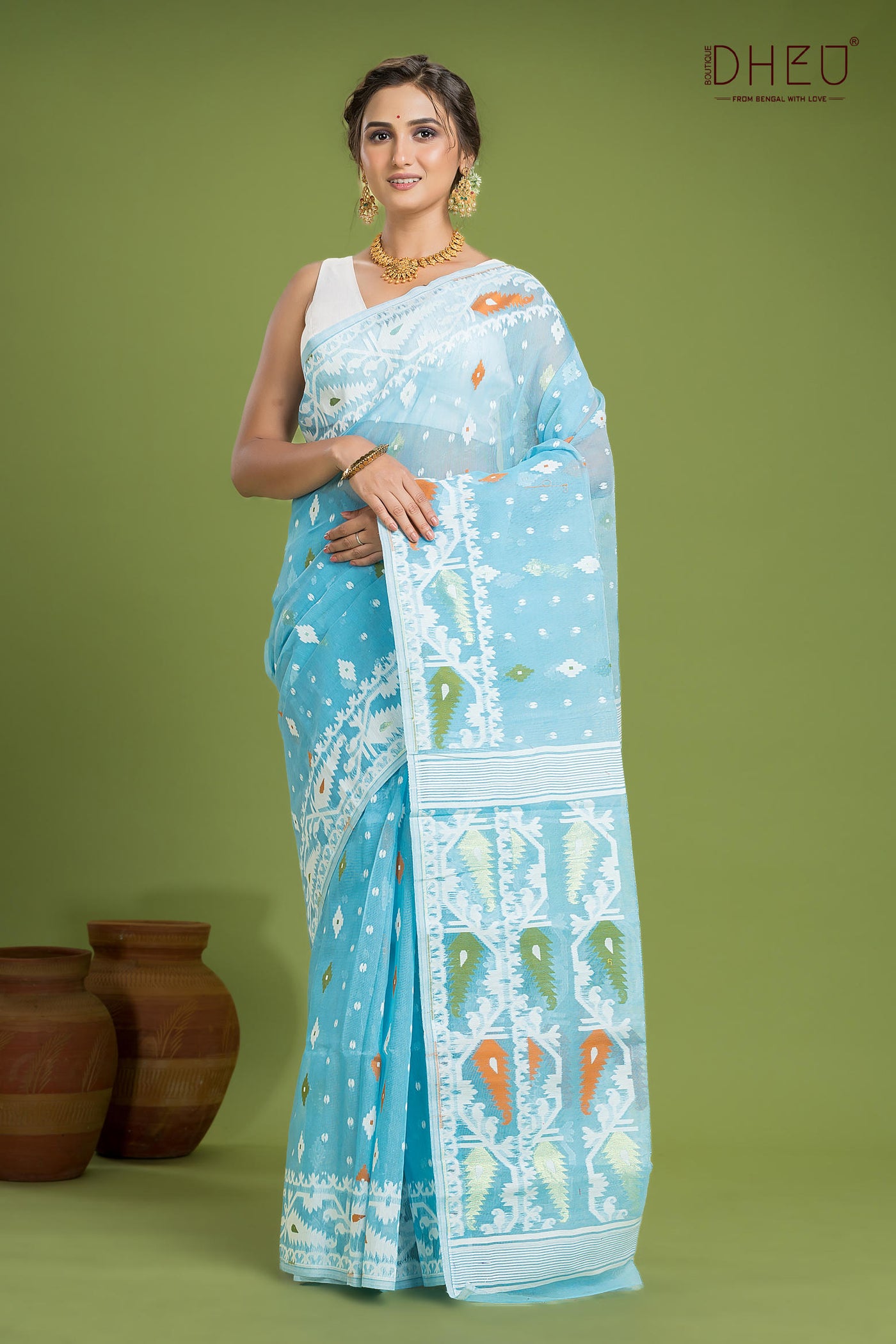 Hard Jamdani Saree