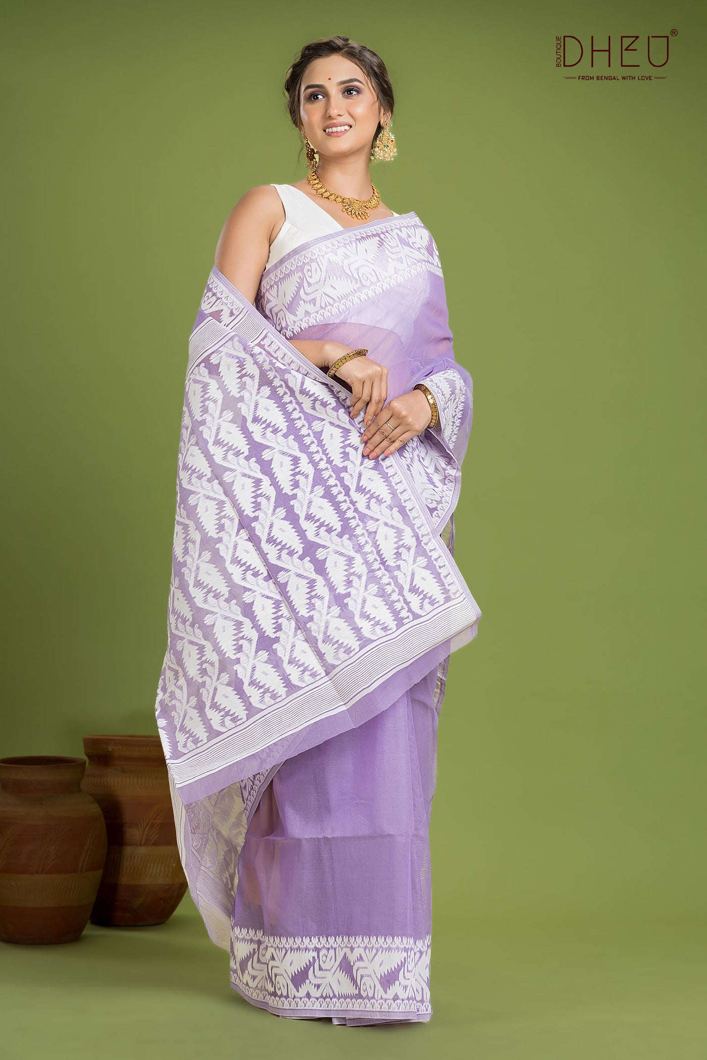 Hard Jamdani Saree