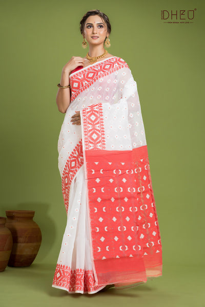 Hard Jamdani Saree