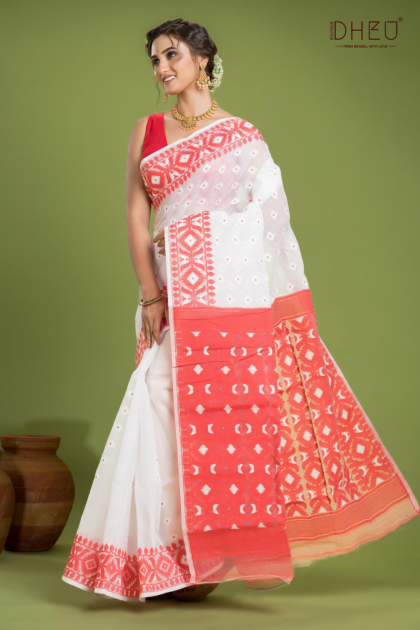 Hard Jamdani Saree