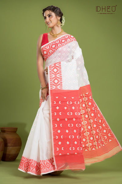 Hard Jamdani Saree