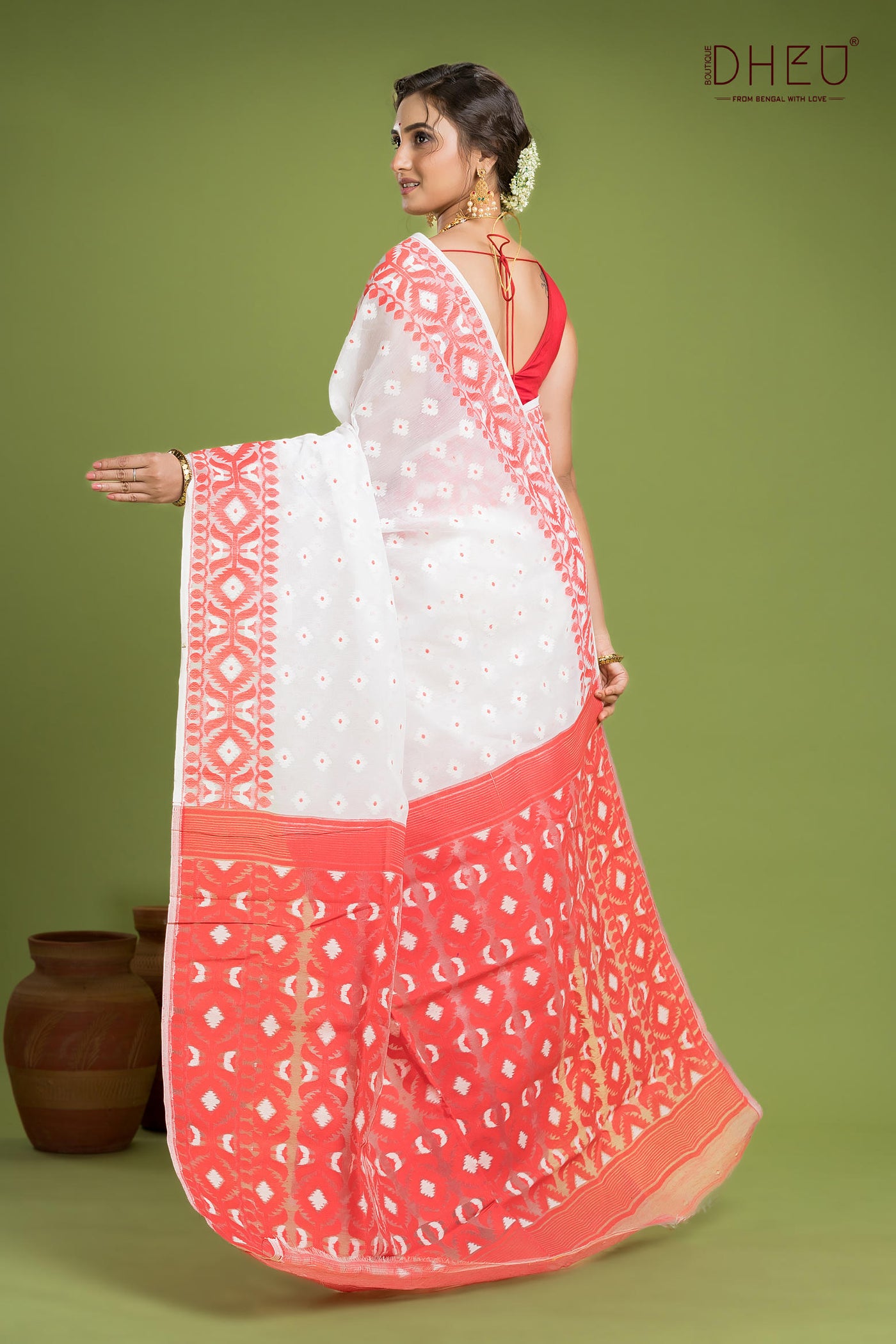 Hard Jamdani Saree
