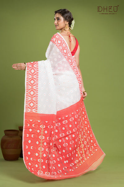 Hard Jamdani Saree