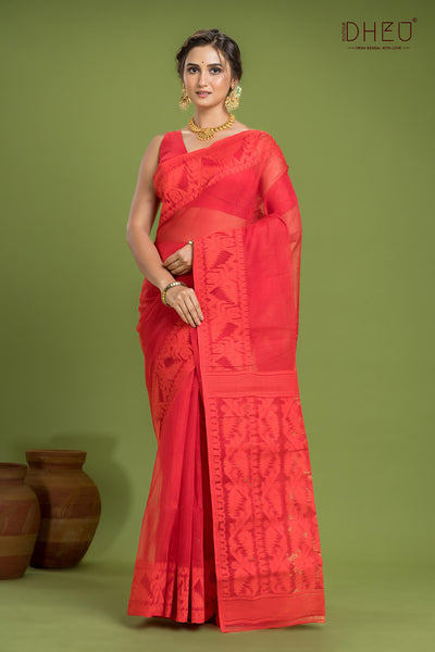 Hard Jamdani Saree