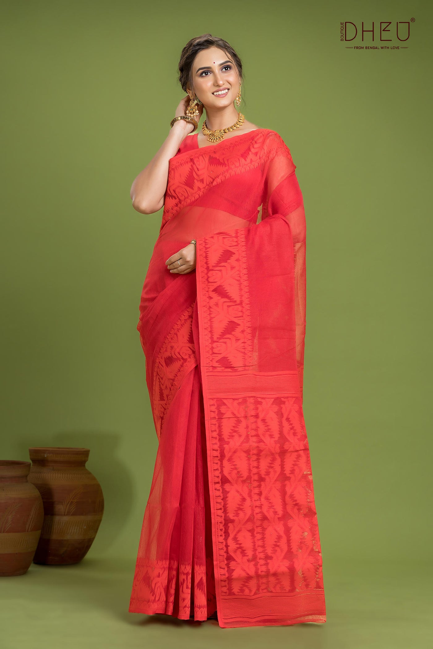 Hard Jamdani Saree