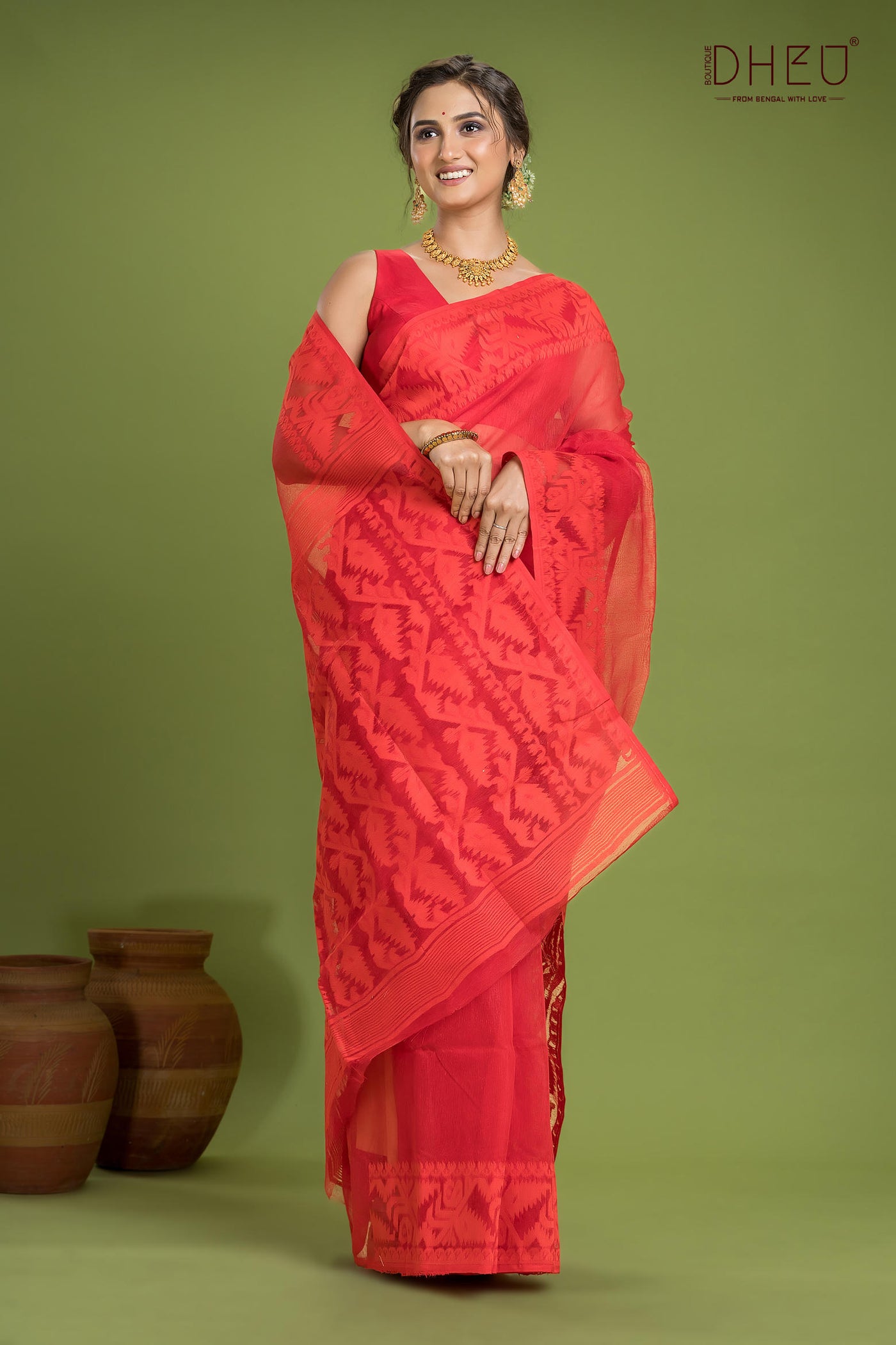 Hard Jamdani Saree