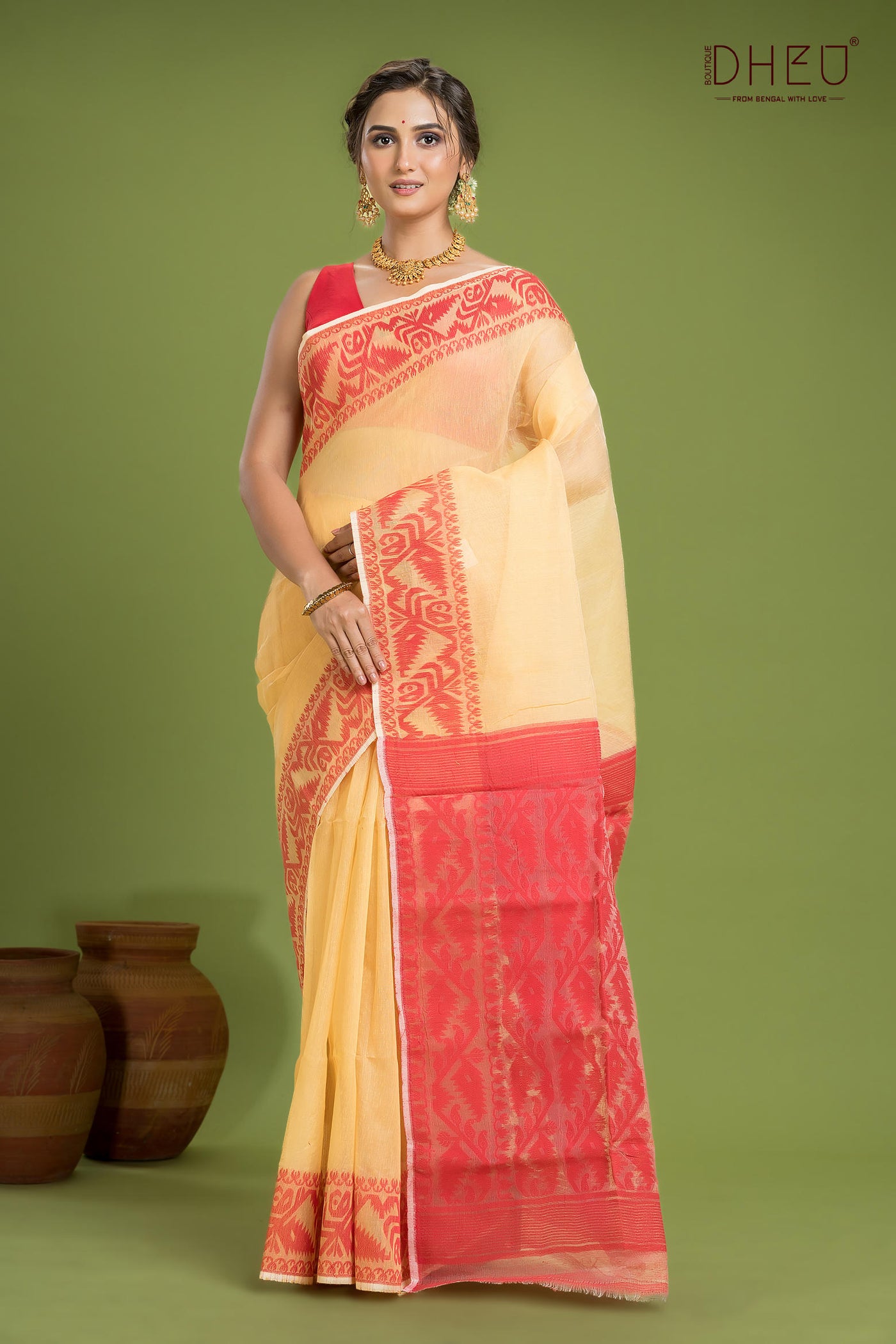 Hard Jamdani Saree