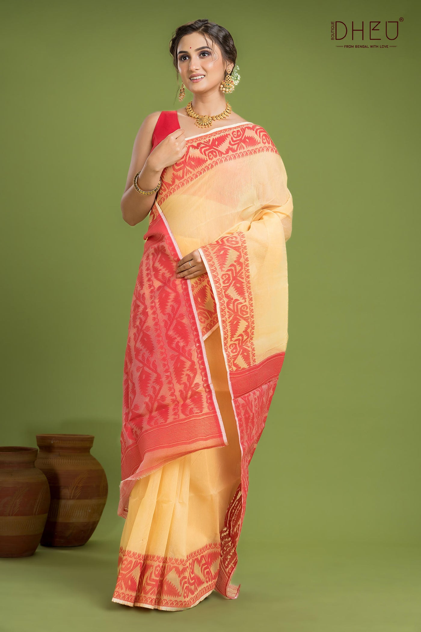 Hard Jamdani Saree