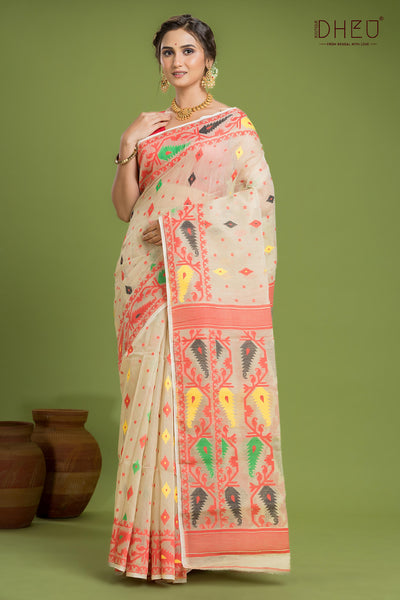 Hard Jamdani Saree