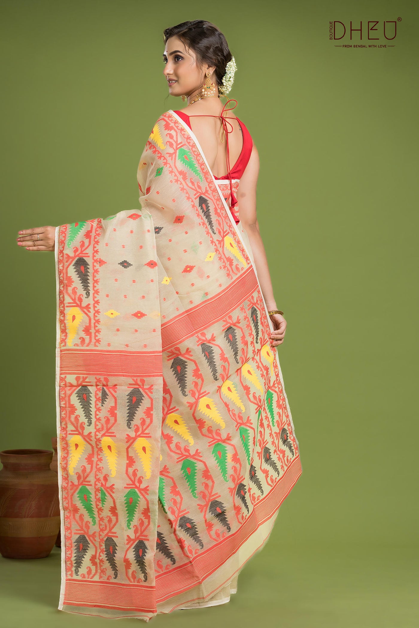 Hard Jamdani Saree