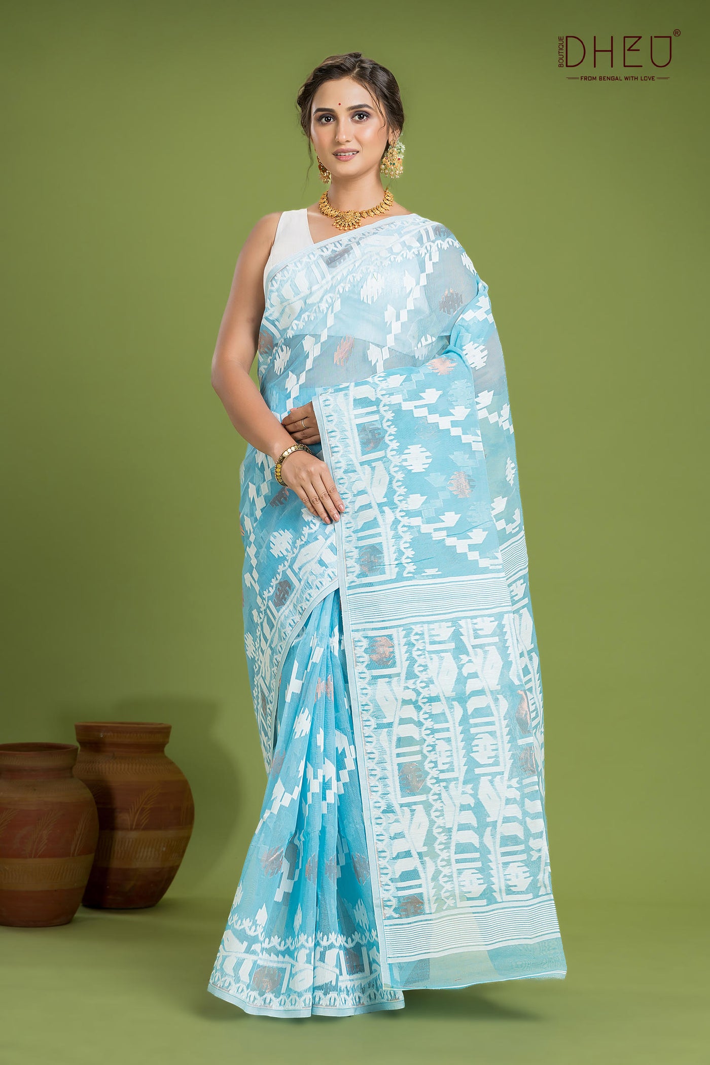 Hard Jamdani Saree