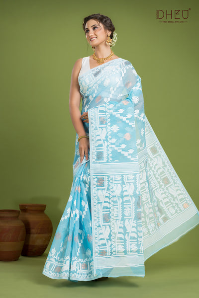 Hard Jamdani Saree