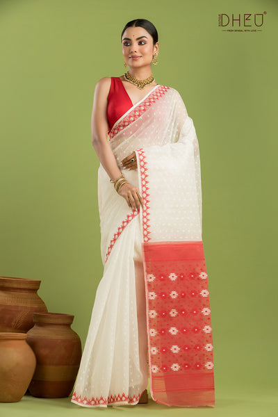 Hard Jamdani Saree