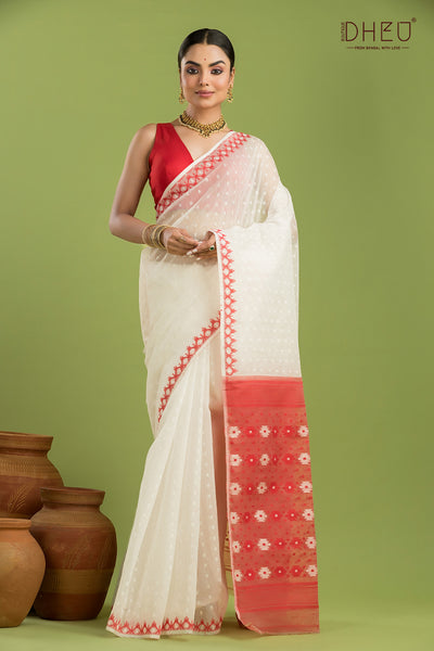 Hard Jamdani Saree