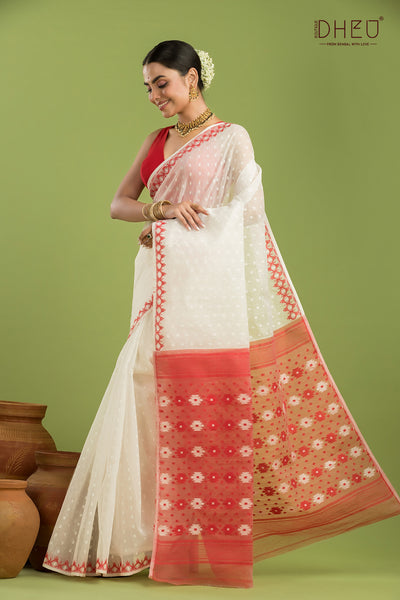 Hard Jamdani Saree