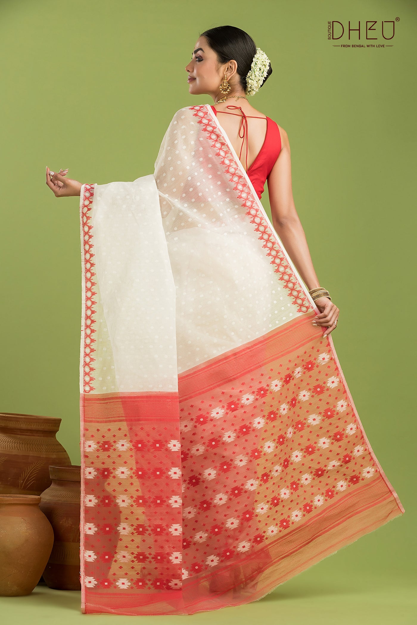 Hard Jamdani Saree