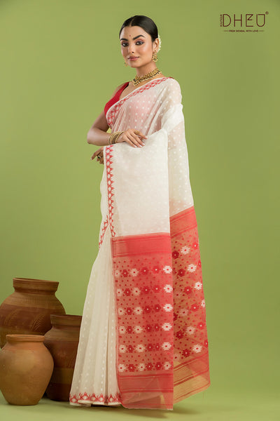 Hard Jamdani Saree