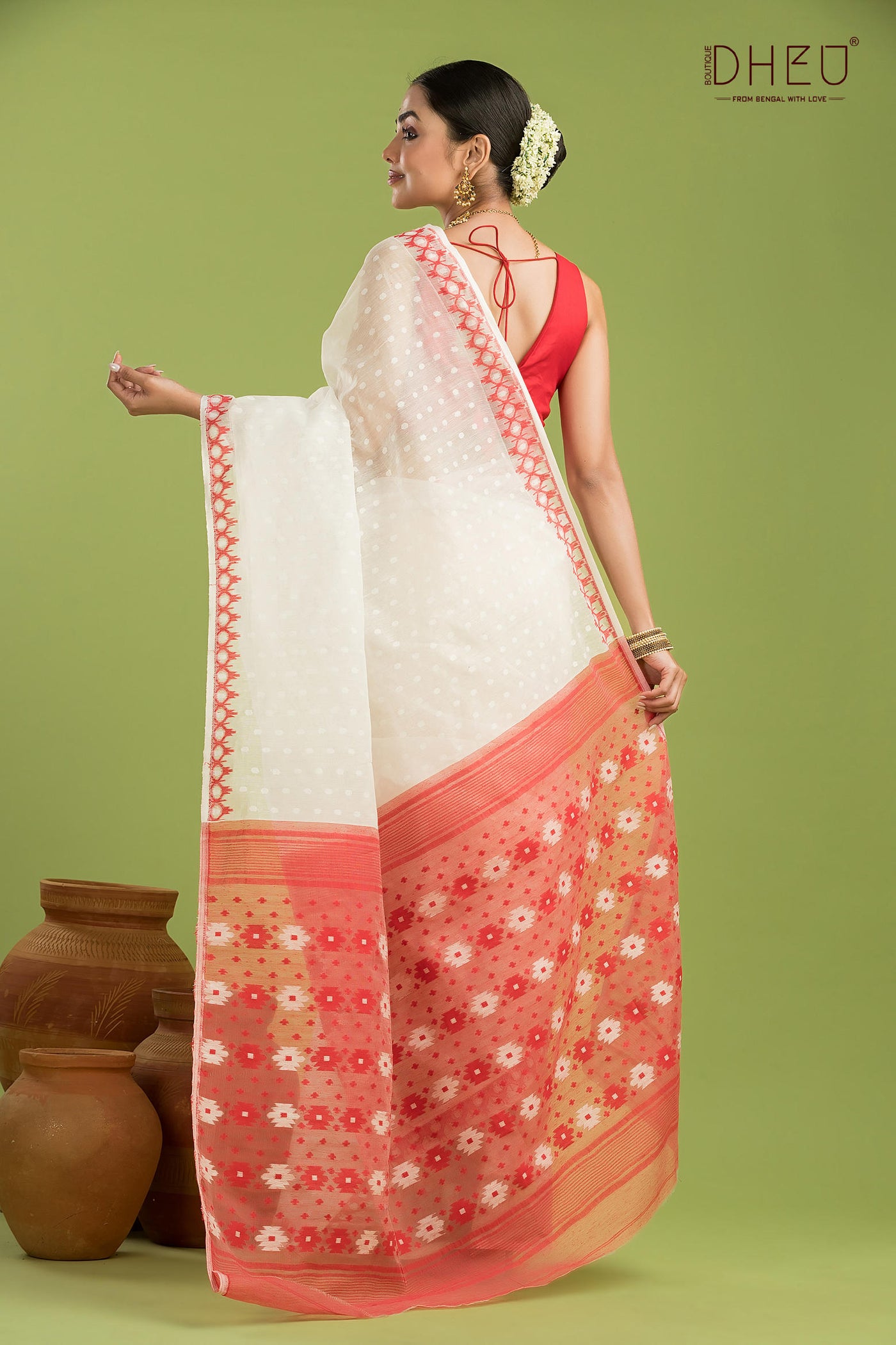 Hard Jamdani Saree