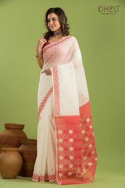 Hard Jamdani Saree