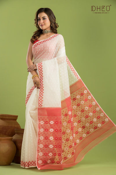 Hard Jamdani Saree