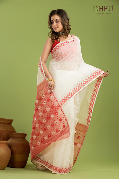 Hard Jamdani Saree