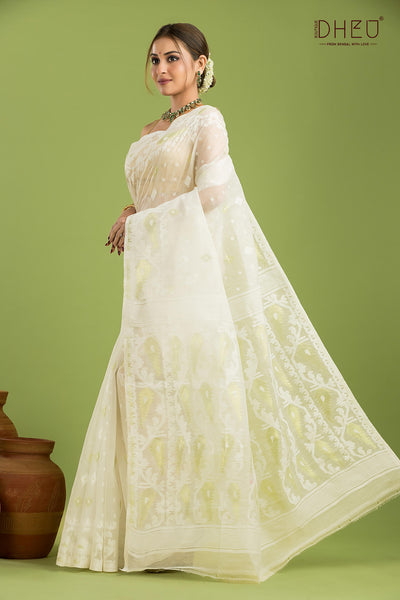 Hard Jamdani Saree