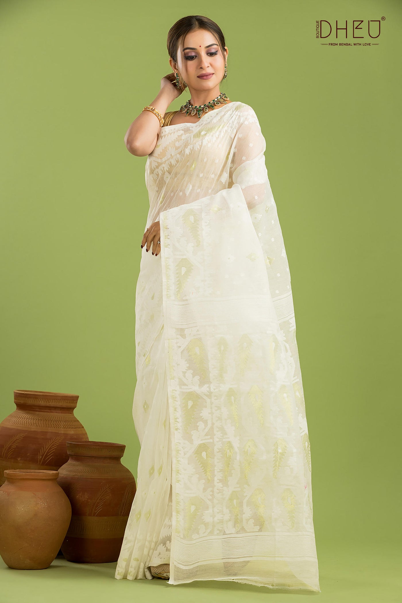 Hard Jamdani Saree