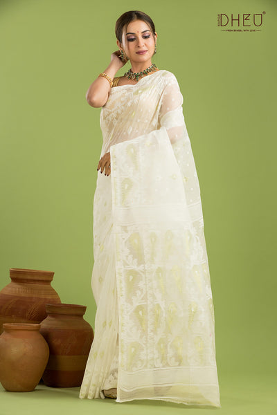 Hard Jamdani Saree