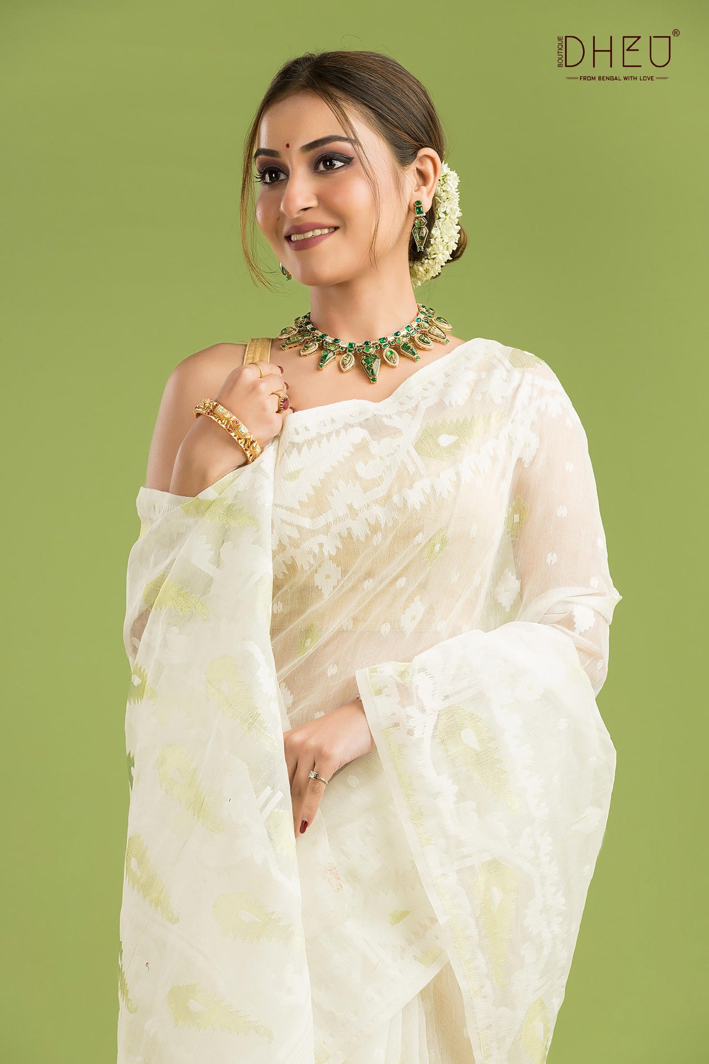 Hard Jamdani Saree