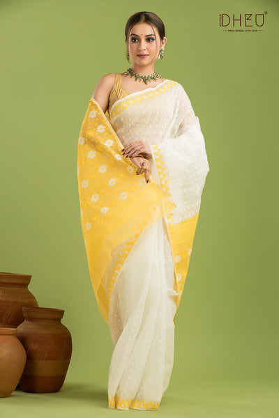 Hard Jamdani Saree
