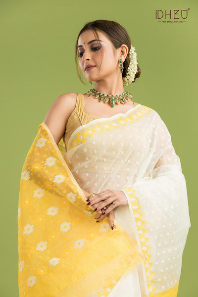 Hard Jamdani Saree