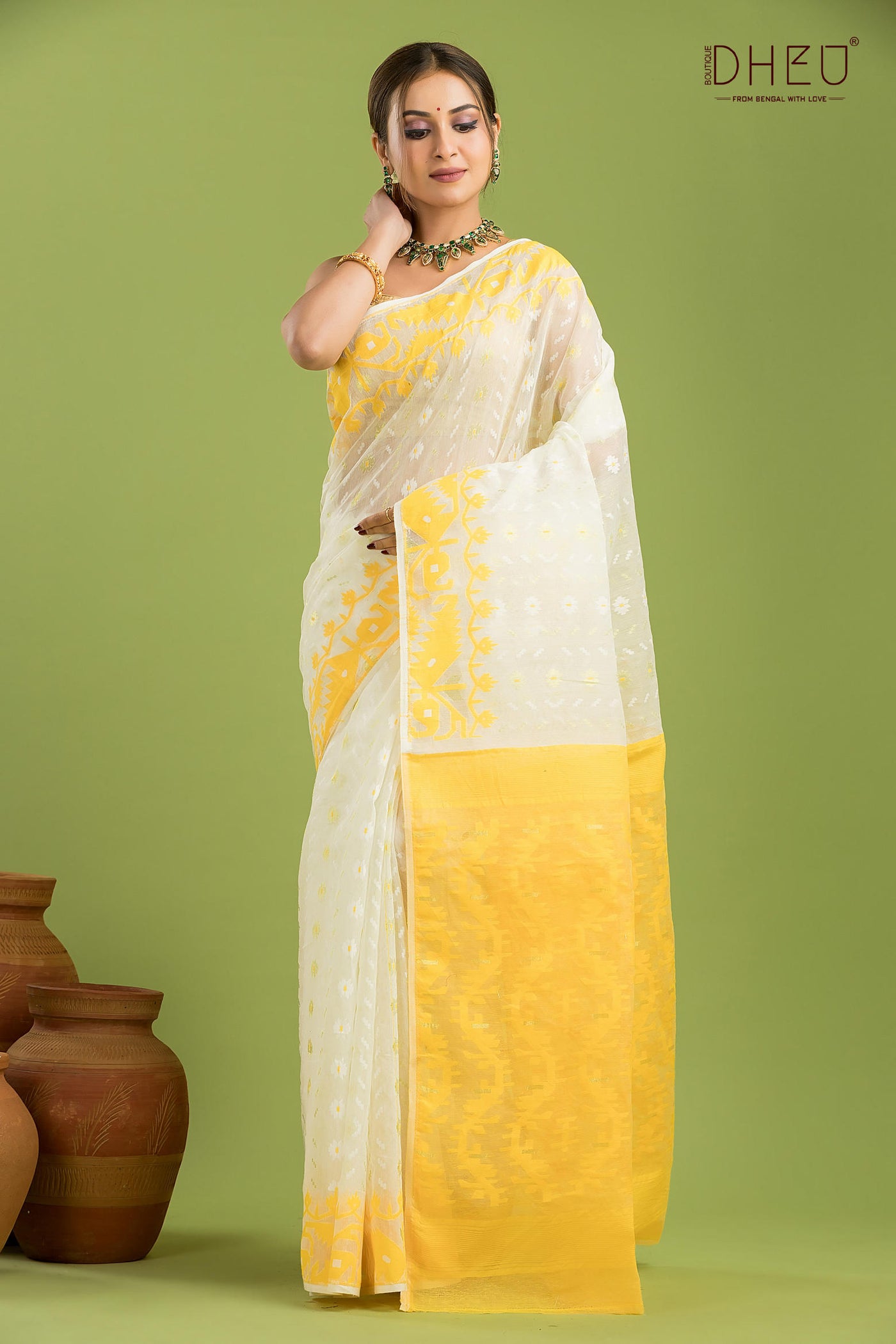 Hard Jamdani Saree