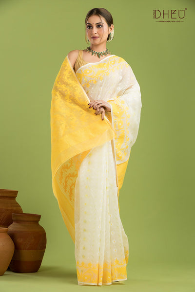 Hard Jamdani Saree