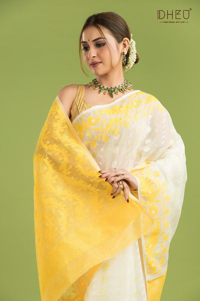 Hard Jamdani Saree