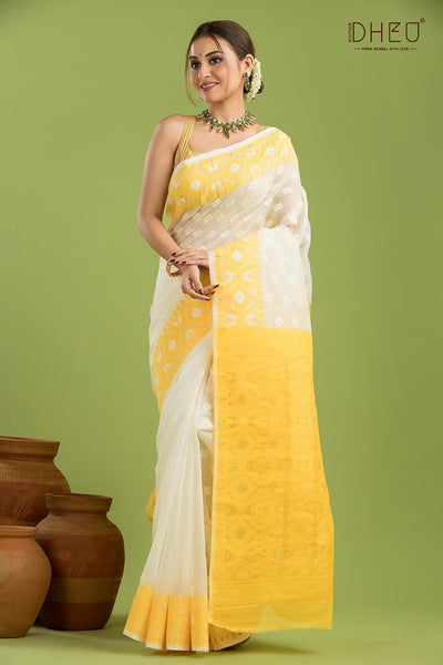 Hard Jamdani Saree
