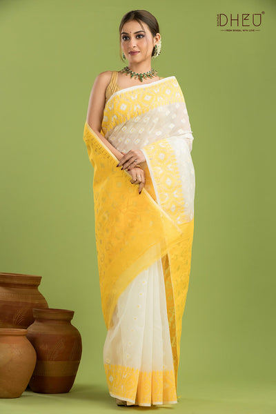 Hard Jamdani Saree