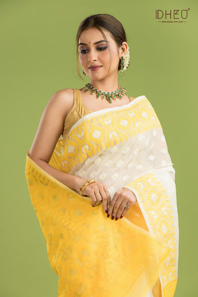 Hard Jamdani Saree