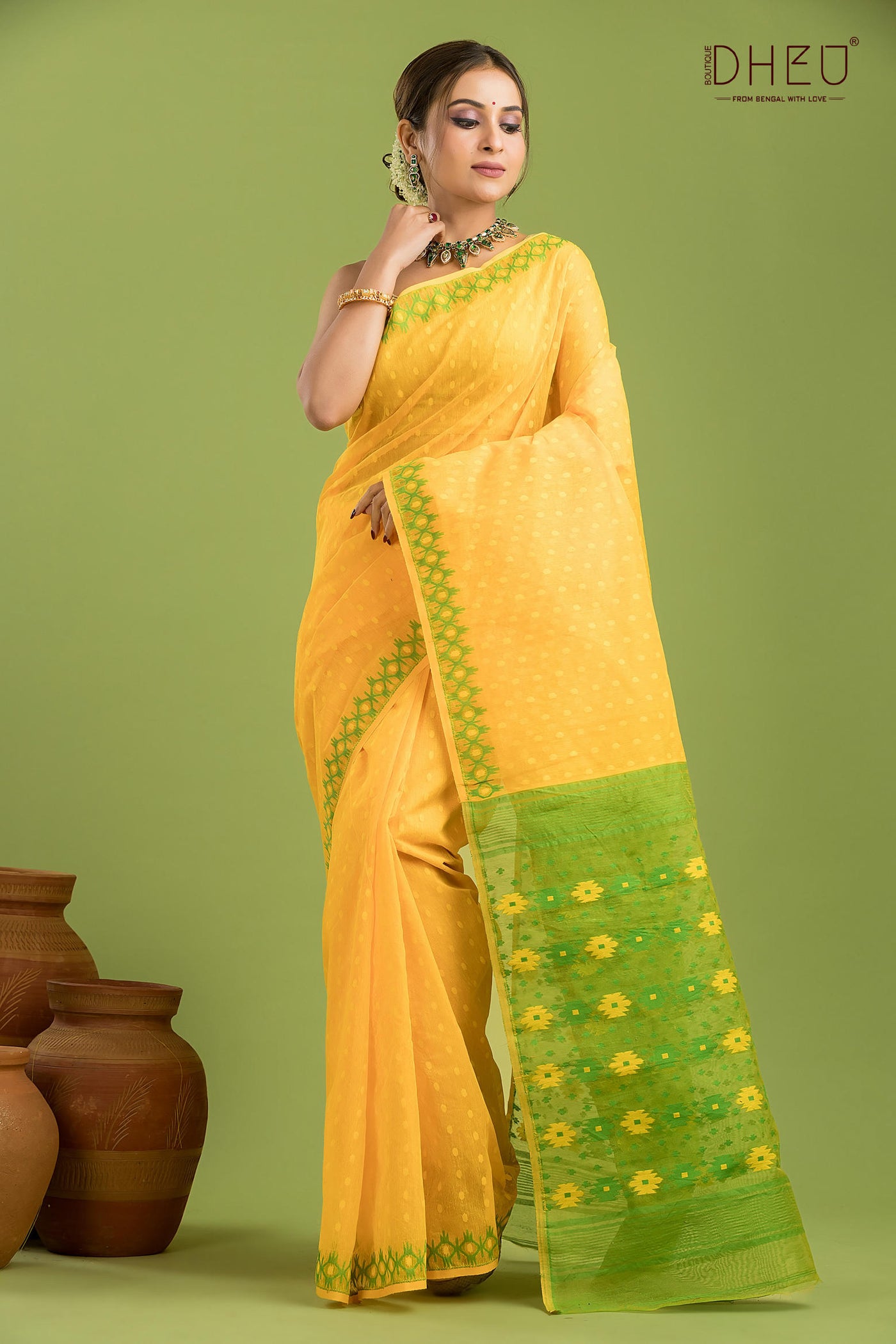 Hard Jamdani Saree