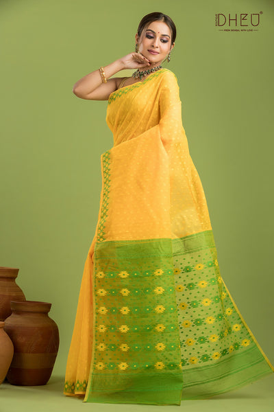 Hard Jamdani Saree