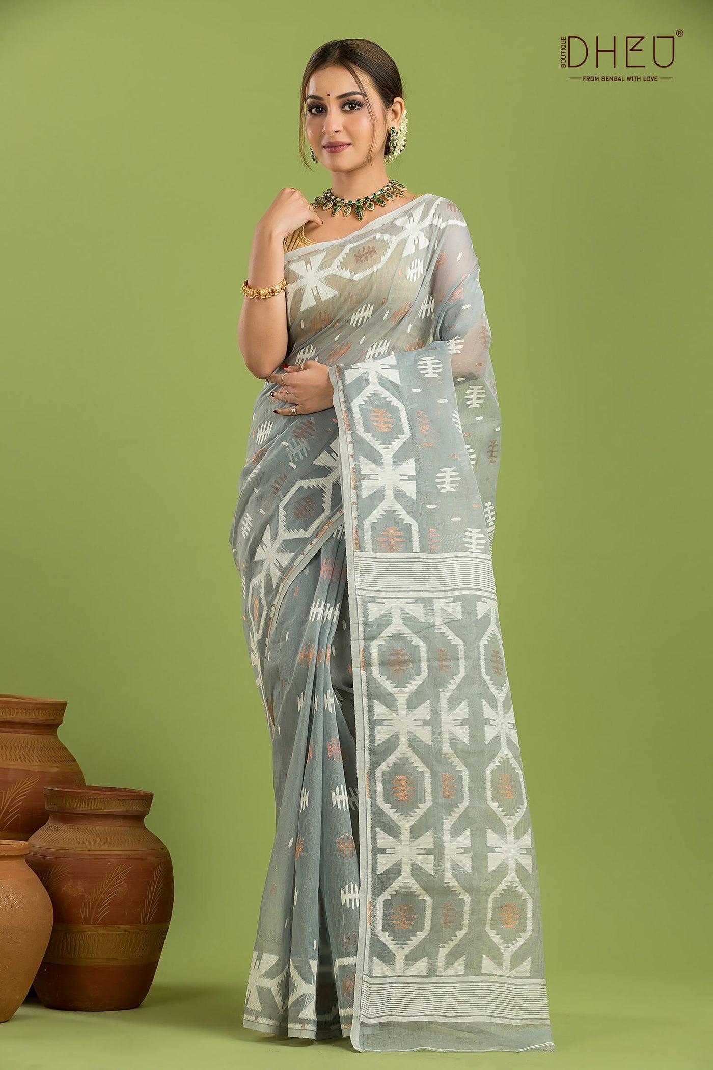 Hard Jamdani Saree