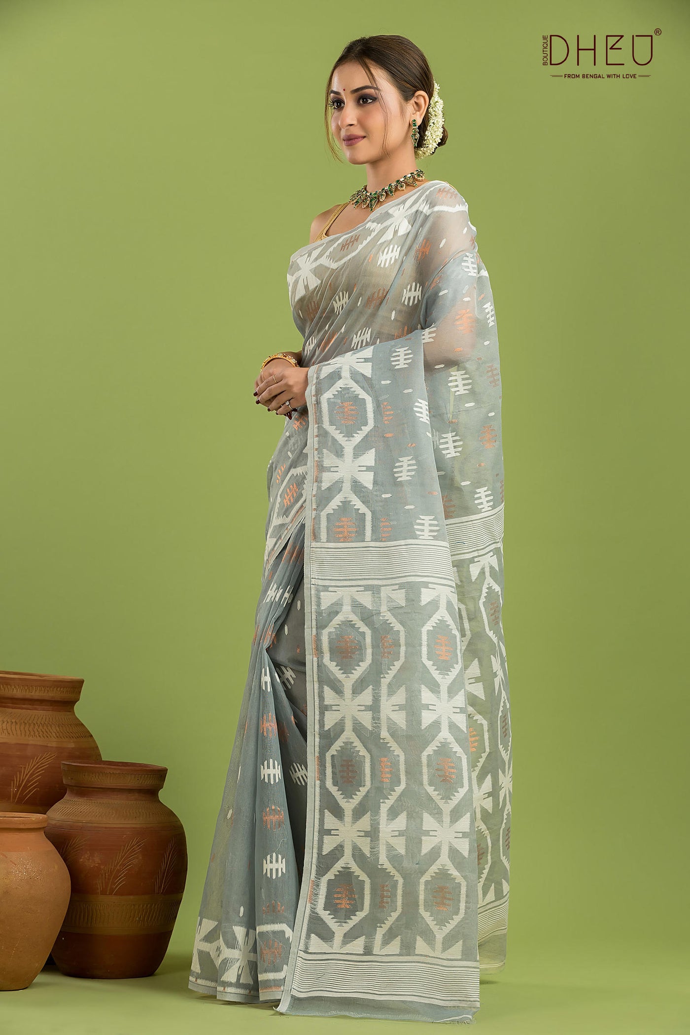 Hard Jamdani Saree