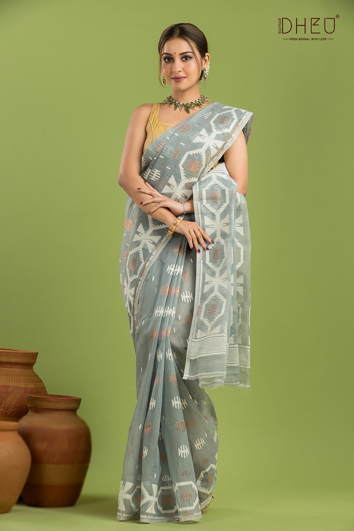 Hard Jamdani Saree