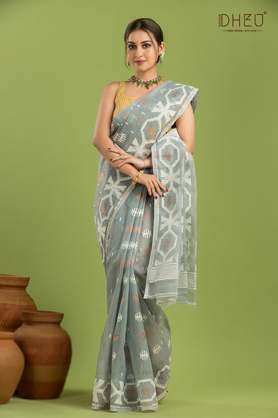 Hard Jamdani Saree