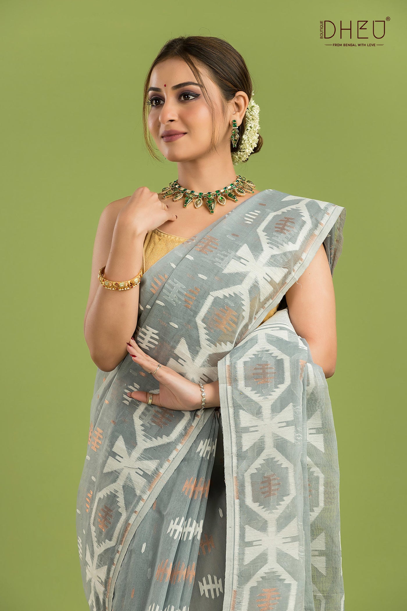 Hard Jamdani Saree