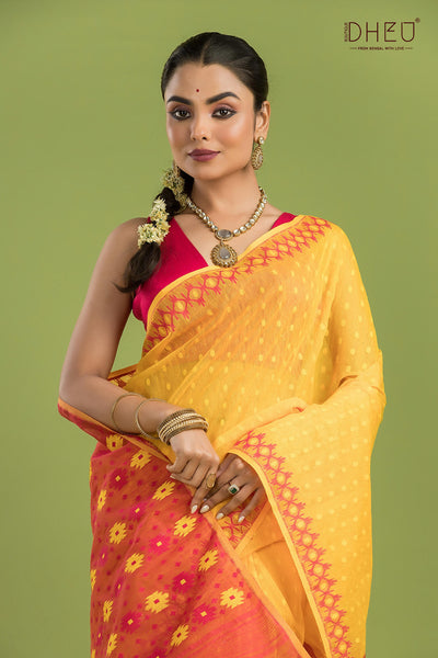 Hard Jamdani Saree