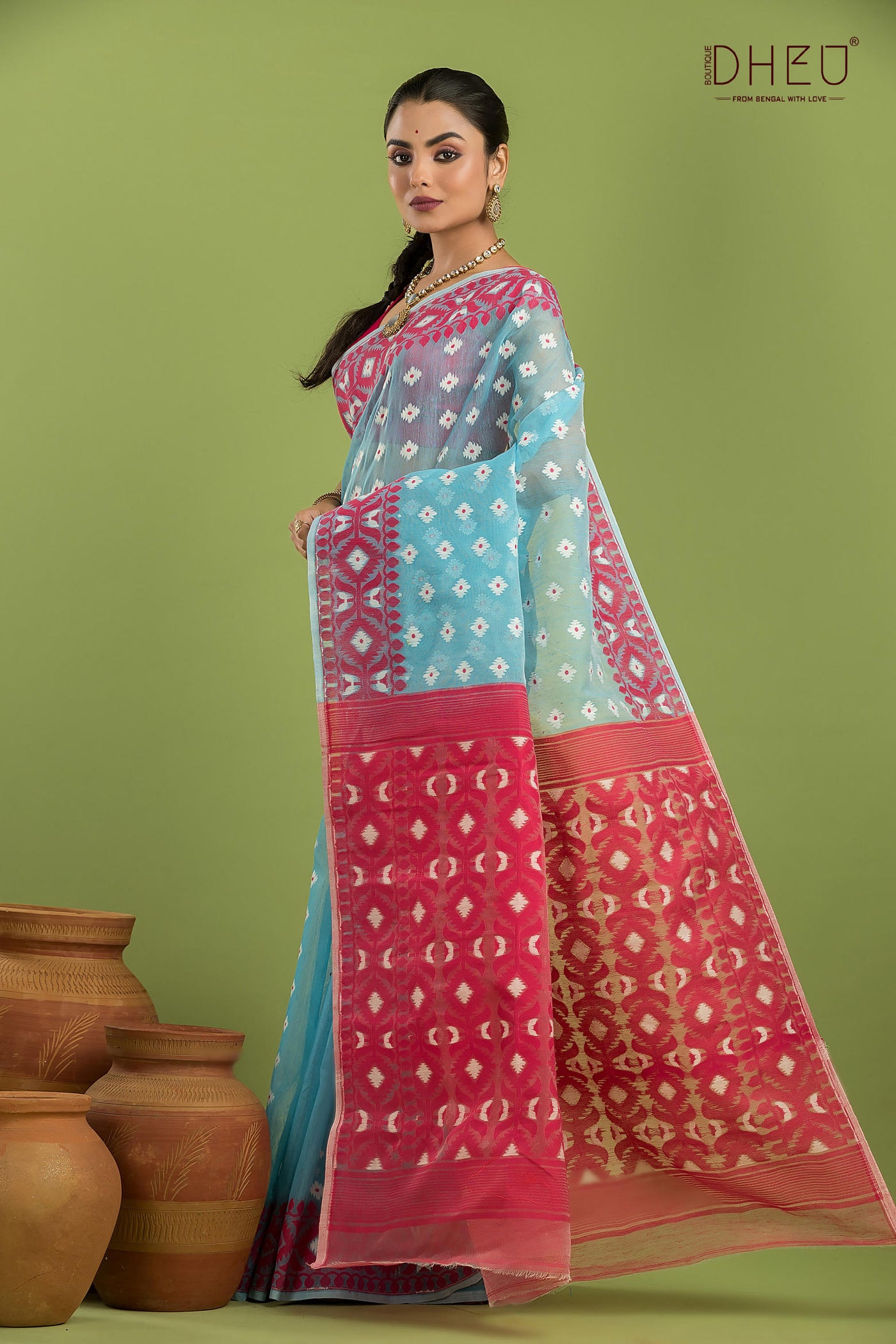 Hard Jamdani Saree