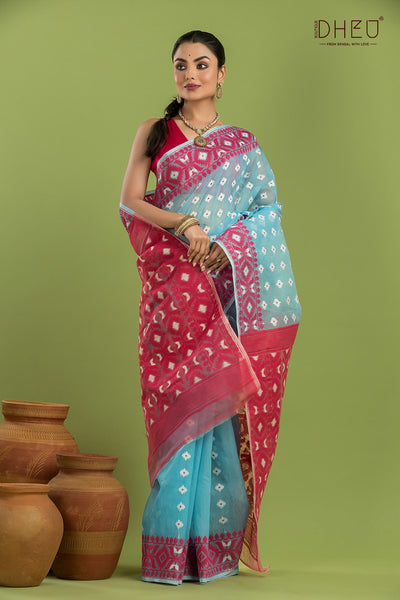 Hard Jamdani Saree