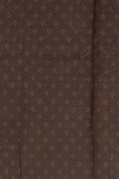 Handloom Silk Kantha Stitch Border Saree
