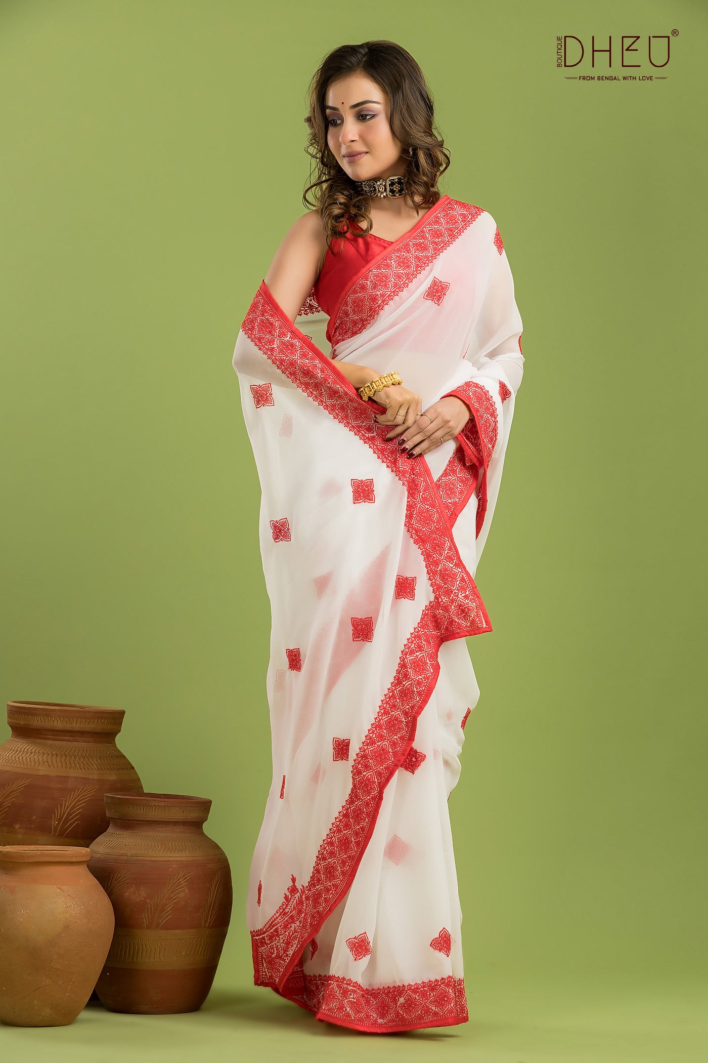 Briddhi- Designer Chiffon Silk Saree
